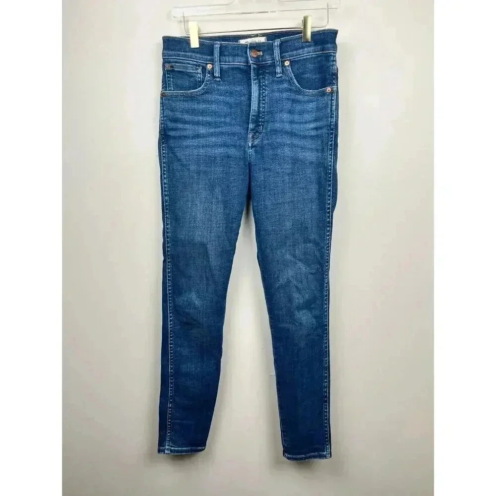MADEWELL Blue 10” High Rise Skinny Jeans - size 28
